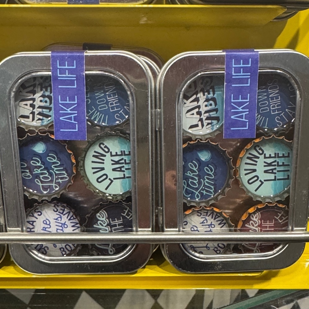 Colorful Bottle Cap Magnets Set - Picture 5 of 5